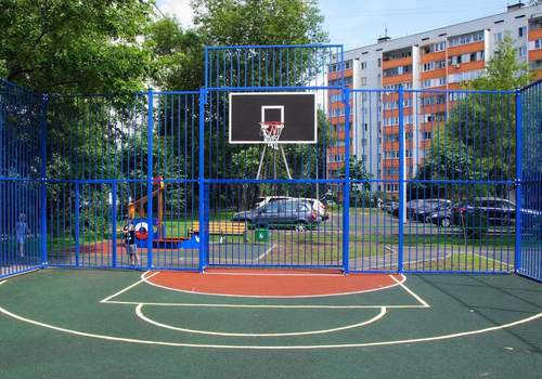 Забор Protect для баскетбольной площадки в Набережных Челнах